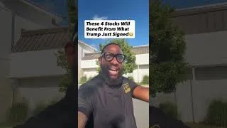 Thumbnail: These 4 Stocks Will Benefit From What Trump Just Signed