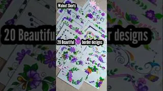 Thumbnail: Border design for project💜💜💜#walnutshorts #frontpage #circleborder #sideborder #portfolio #ytshorts