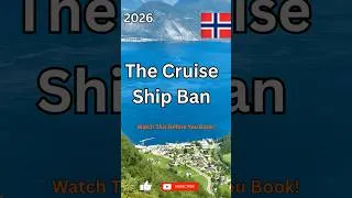 Thumbnail: Norway BANNED Cruise Ships in 2026 (Here's Why) #norway #cruise #norwaytravel #norwegianfjords