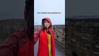 Thumbnail: Failed trip to Great Wall of China 🙈 #china #greatwall #wondersoftheworld #funny