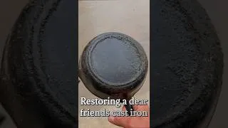 Thumbnail: Restoring Cast Iron // Ready for Another 100 Years #castironskillet #restoration #asmr #oldschool