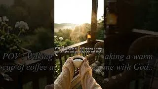 Thumbnail: Start your day with God before the world gets loud... 🤍 #indiefolkmusic  #shorts #wanderworship