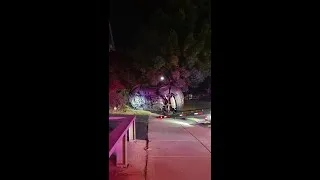 Thumbnail: Wrecked car flips upright