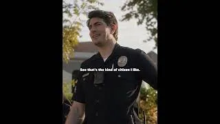 Thumbnail: Tim and Lucy Notice Something Wrong During a Routine Pedestrian Stop #shorts #therookie