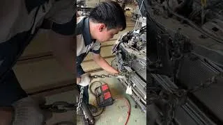 Thumbnail: Straighten a Bent Radiator Support #carrepair #ซ่อมรถ