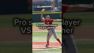 Thumbnail: Pro Softball Player vs Pro Baseball Player #baseball #softball