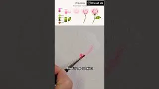 Thumbnail: Watercolor Pink Rose — From Sketch to Finish in 5 Minutes
