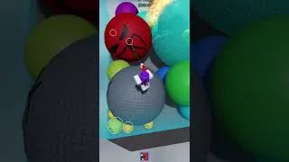 Thumbnail: Reaching Level 16 on Sneaky's Ball Merge Game (check description) #roblox #robloxshorts