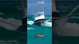 Thumbnail: Caught in huge waves at Haulover Inlet | Wavy Boats