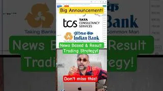 Thumbnail: Quarterly Results & News Based Trading Strategy 📈 | TCS, Indian Bank & Elecon #shorts #indianbank