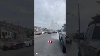 Thumbnail: Live water main break in Dundalk