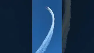 Thumbnail: The RAF's Red Arrows fly as part of Friday's afternoon air show at EAA AirVenture