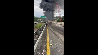 Thumbnail: White Hall truck fire
