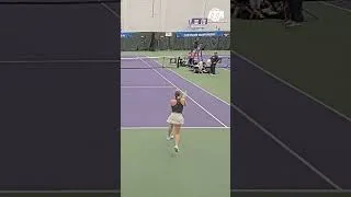 Thumbnail: Eva Ionescu (AUB) vs. Emma Dong (UGA) from the 2026 ITA Indoor National Championships
