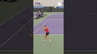 Thumbnail: Ashton Bowers (AUB) vs. Anastassia Gureva (UGA) from the 2026 ITA Indoor National Championships