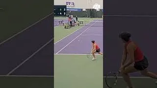 Thumbnail: Eva Esposito (AUB) vs. Sofia Rojas (UGA) from the 2026 ITA Indoor National Championships