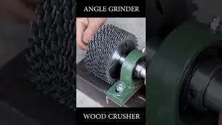 Thumbnail: Wow !!! Wood Crusher Machine using Angle Grinder #shorts