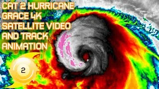 Thumbnail: Hurricane Grace Latest Landfall Live Updates Hurricane Grace 4k Satellite Video #grace #live