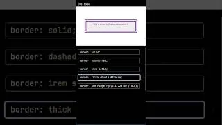 Thumbnail: CSS Border