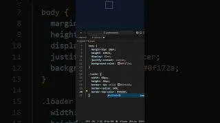 Thumbnail: Animated Loader using HTML & CSS