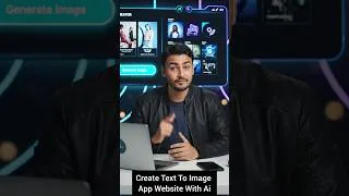 Thumbnail: how to create text to image app with Ai free #aiimagegenerator #aiwebsitebuilder #ashiqtech