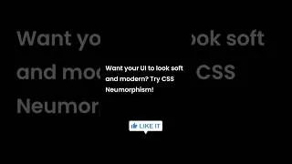 Thumbnail: CSS Neumorphism Effect You Must Try! #shorts #webdev #codingtips