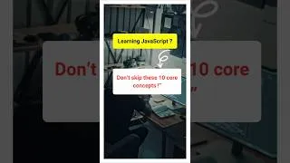 Thumbnail: Javascript Core Concepts 🚀 #javascript #learnjavascript #htmlcssjavascript #webdevelopment #shorts