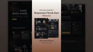 Thumbnail: Gym Website Using HTML and CSS  #webdevelop #htmlcsstutorial #webdesign #webdevelopmenttutorial
