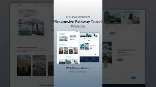 Thumbnail: Travel Website Landing Page with HTML & CSS  #webdevelop #htmlcsstutorial #webdesign