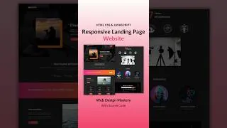 Thumbnail: Responsive Landing Page Using HTML CSS And JavaScript  #webdevelop #webdesign #htmlcsstutorial
