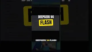 Thumbnail: DeepSeek V4 Flash benchmark results are insane #AI #Shorts