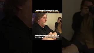 Thumbnail: Gabe Newell Reveals How IBM Measured Developer Productivity #shorts #linux #valve #steam #coding