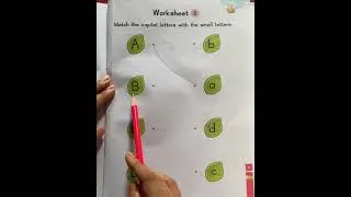 Thumbnail: English kids practice worksheet