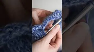 Thumbnail: How to knit a scrunchie #shorts #knitting #freepattern