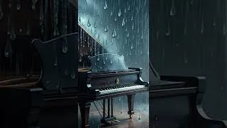 Thumbnail: 기계적인 악보 코드가 쇼팽 '빗방울 전주곡'의 감성으로 변환되는 과정 🎹 #shorts #AI음악 #쇼팽