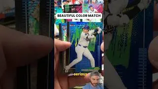 Thumbnail: Beautiful color match #shorts #baseballcards