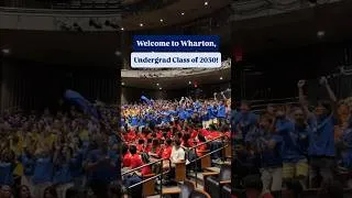 Thumbnail: Wharton Undergrad Class of 2030 Orientation
