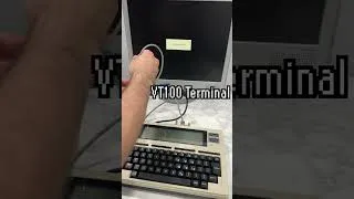 Thumbnail: Connecting a Laptop from 1983 to a VGA Monitor and Playing Zork #shorts