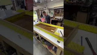 Thumbnail: Wood and epoxy coffee table #shorts