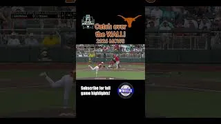Thumbnail: CATCH INTO THE DUGOUT! | #mcws #cws #baseballhighlights #amazingcatch #collegebaseball#texasbaseball