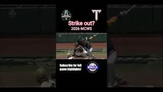 Thumbnail: STRIKE OUT OR FOUL TIP? | #cws #mcws #baseball #baseballhighlights #collegebaseball #strikeout #troy