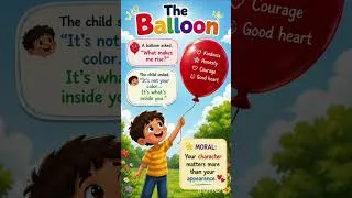 Thumbnail: The Balloon's Big Question  | Short Moral Story for Kids