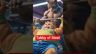 Thumbnail: POV: Your Tabby Cat Starts An 80s Workout Routine 🐱🏋️‍♂️🔥