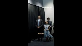 Thumbnail: From the Vault: Sabine reads a poem to President Biden on November 4, 2022.