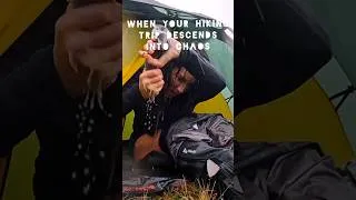 Thumbnail: November Adventure.. Descending Into Chaos #wildcamping #hiking #shorts