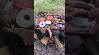 Thumbnail: very tasty veal chops with vegetables on the stove #keşfet #food #shorts #chops #cake #followme
