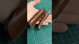 Thumbnail: Leather case for Opinel Knife by #wildleathercraft