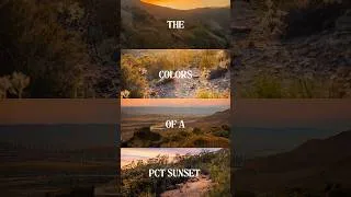 Thumbnail: The Colors of a PCT Sunset. #pct #pct2026 #sunset #backpacking
