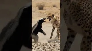Thumbnail: Cheetah Tried to Hunt a Honey Badger... HUGE Mistake! 😱🔥 #shorts #animaldocumentary