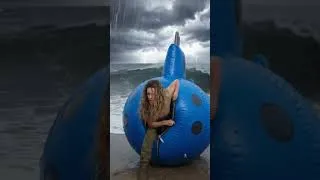 Thumbnail: A Military Woman Escaped the Storm in an Inflatable Sea Shelter ✨🌊